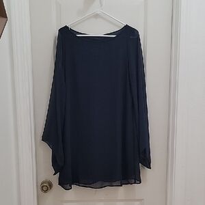 Lush Navy Mini Dress